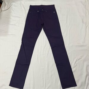 Uniqlo ankle straight jeans deep purple